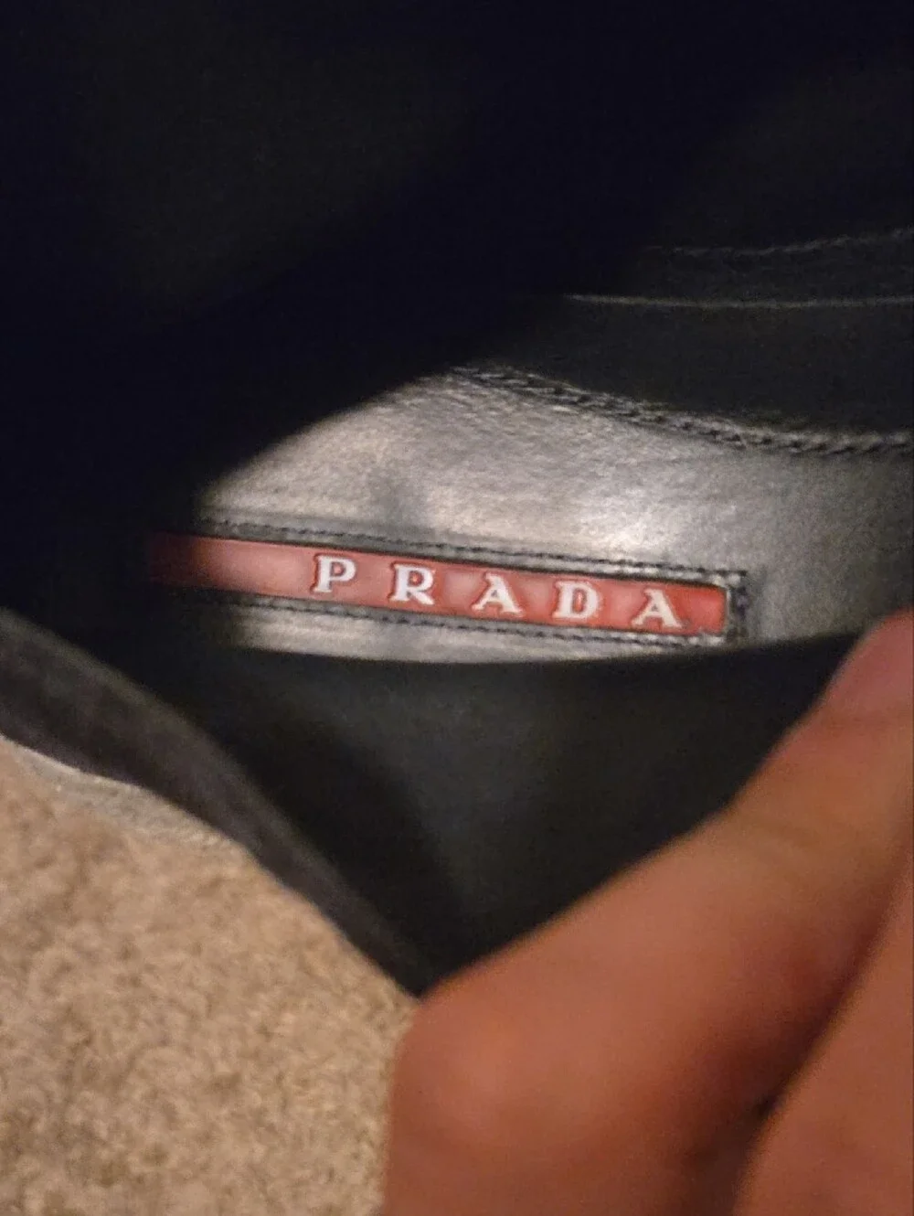 Prada Navy Blue Suede Chukka Boots with Blue Trim